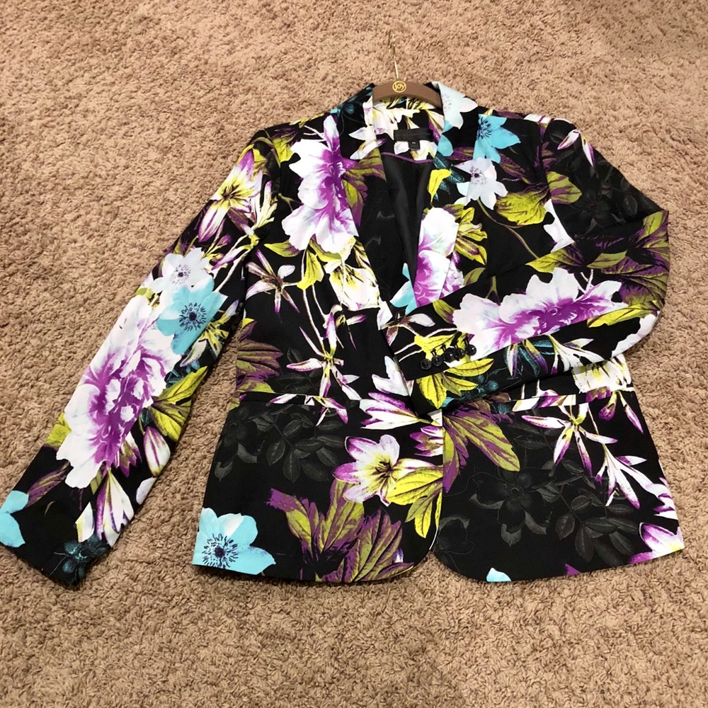 Floral Print Blazer
